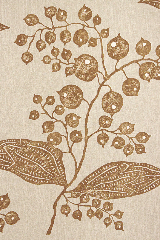 Berries Wallpaper by Kerry Joyce in Taupe Sunset