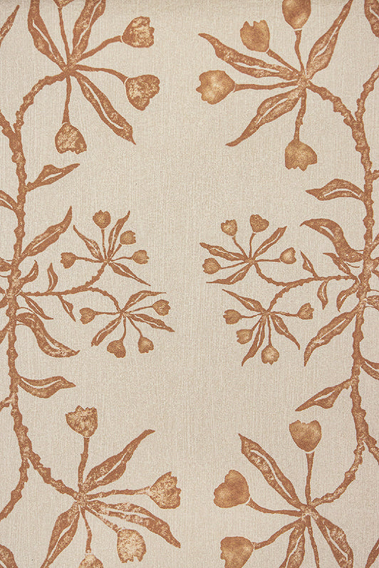 Best Buds Wallpaper by Kerry Joyce in Taupe Sunset