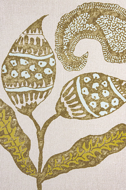 Paisley Sprigs Wallpaper by Kerry Joyce in Mushroom Sun