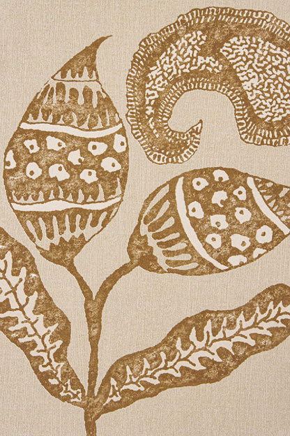 Paisley Sprigs Wallpaper by Kerry Joyce in Taupe Sunset