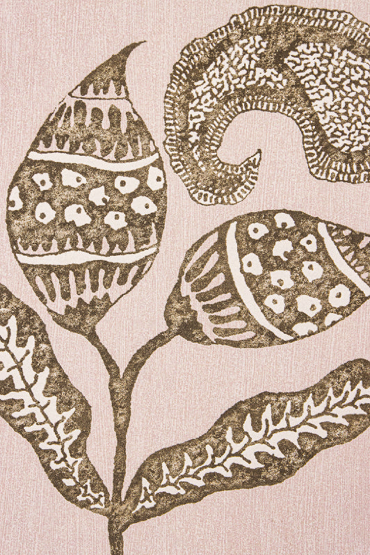 Paisley Sprigs Wallpaper by Kerry Joyce in Mink Blush