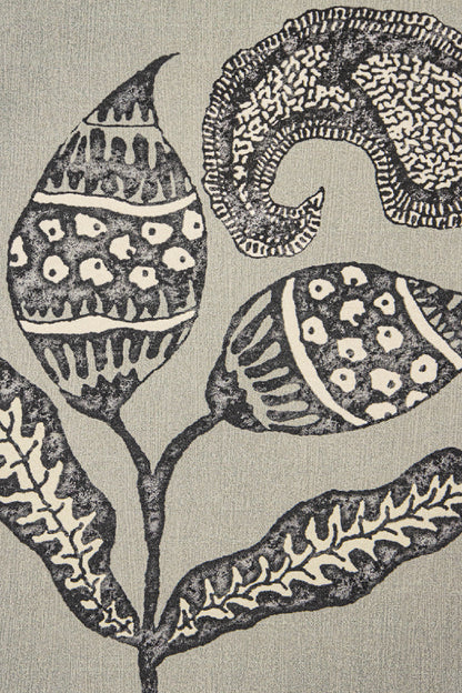 Paisley Sprigs Wallpaper by Kerry Joyce in Chateau Gray