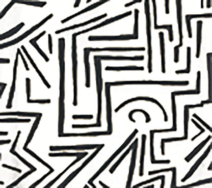 Lascaux Black wallpaper by Alan Campbell