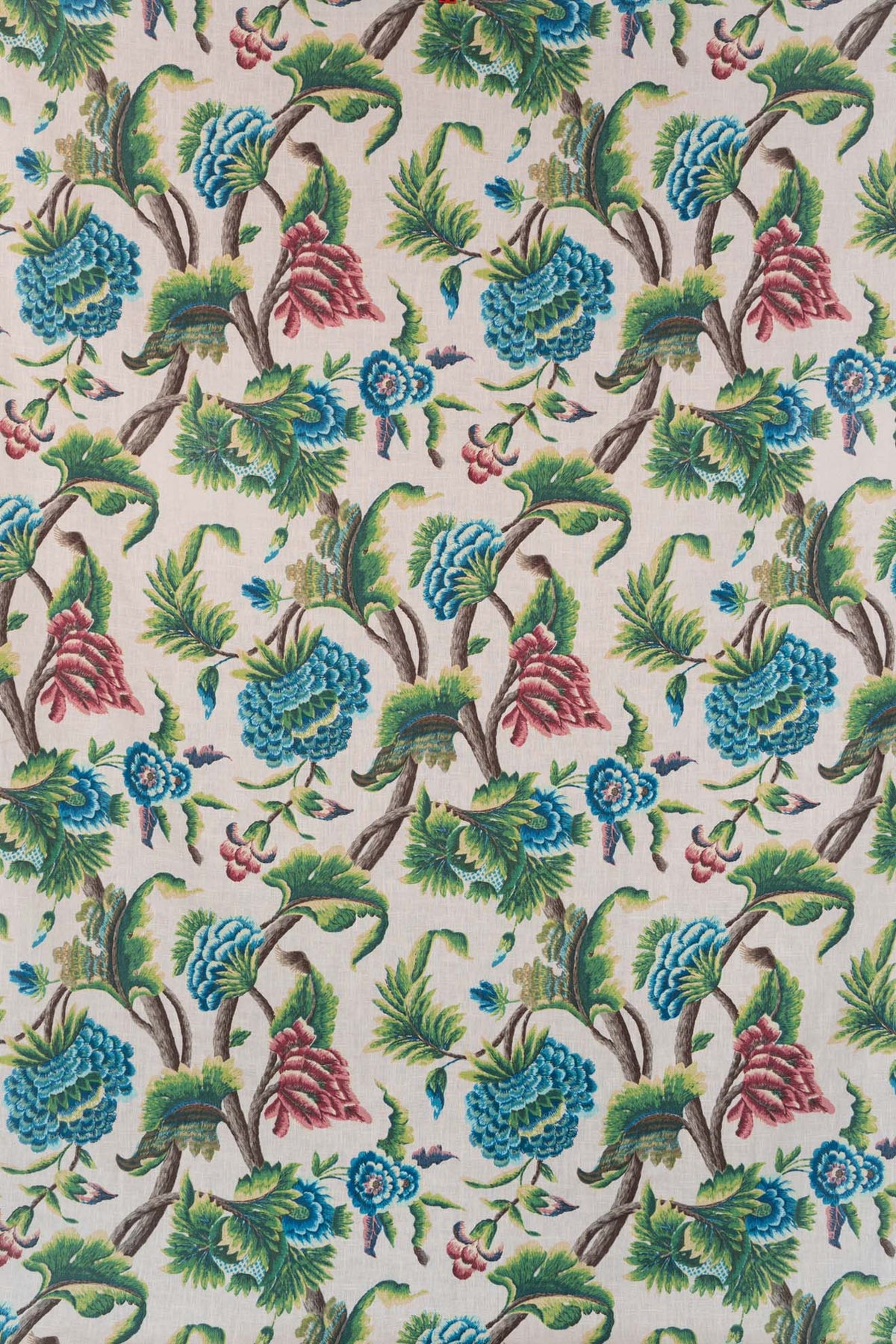 Latimer Fabric by Jean Monro in Greens