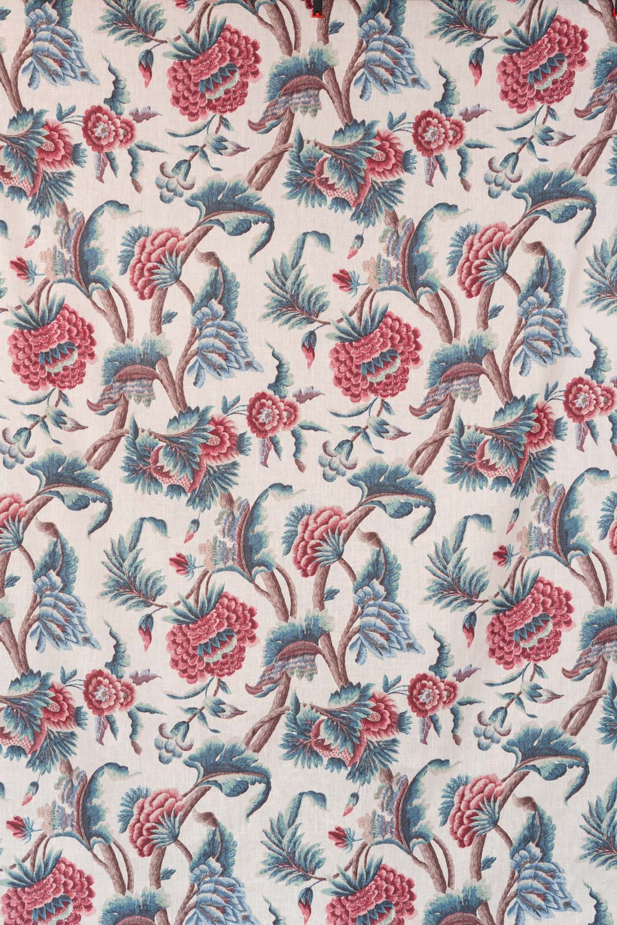 Latimer Fabric by Jean Monro in Teal Rose