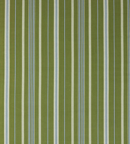Latimer Stripe Fabric by Sanderson Avocado/Indigo