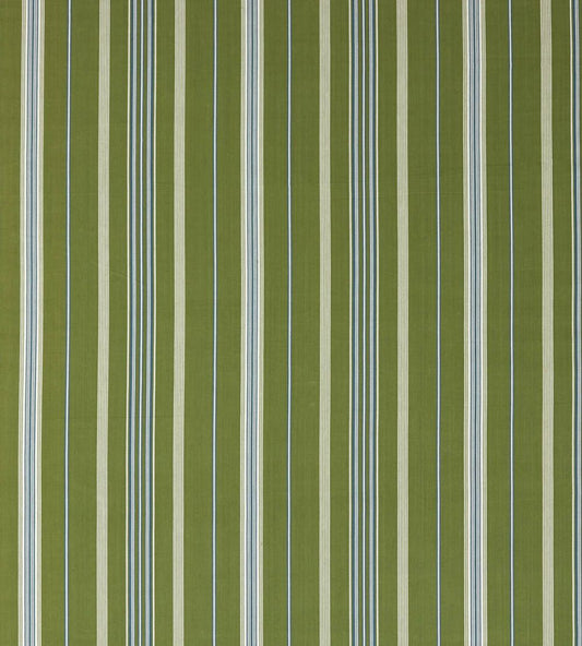Latimer Stripe Fabric by Sanderson Avocado/Indigo
