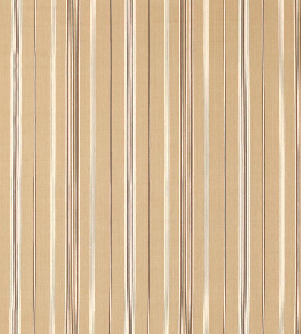 Latimer Stripe Fabric by Sanderson Clay/Bark
