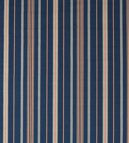 Latimer Stripe Fabric by Sanderson Indigo/Madder