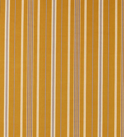 Latimer Stripe Fabric by Sanderson Turmeric/Walnut