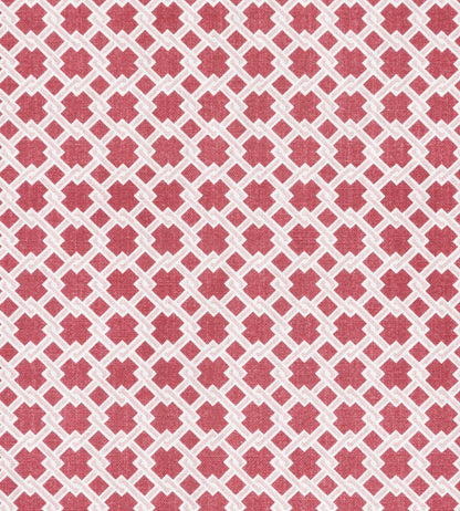 Lattice Cane Fabric by Barneby Gates Red/Pink