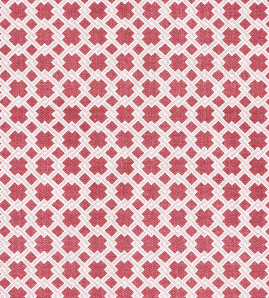Lattice Cane Fabric by Barneby Gates Red/Pink