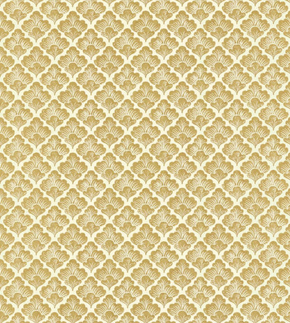 Laura Wallpaper by Langelid Von Bromssen Golden Yellow