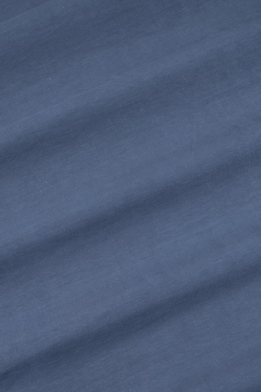 Linen Cloth Fabric by James Malone in Blue (116)