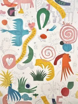 Le Chemin des Etoiles Wallpaper by Pierre Frey in Multicolore (FP203001)