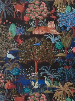 Le Jardin du Palais Wallpaper by Pierre Frey in Nuit (FP636001)