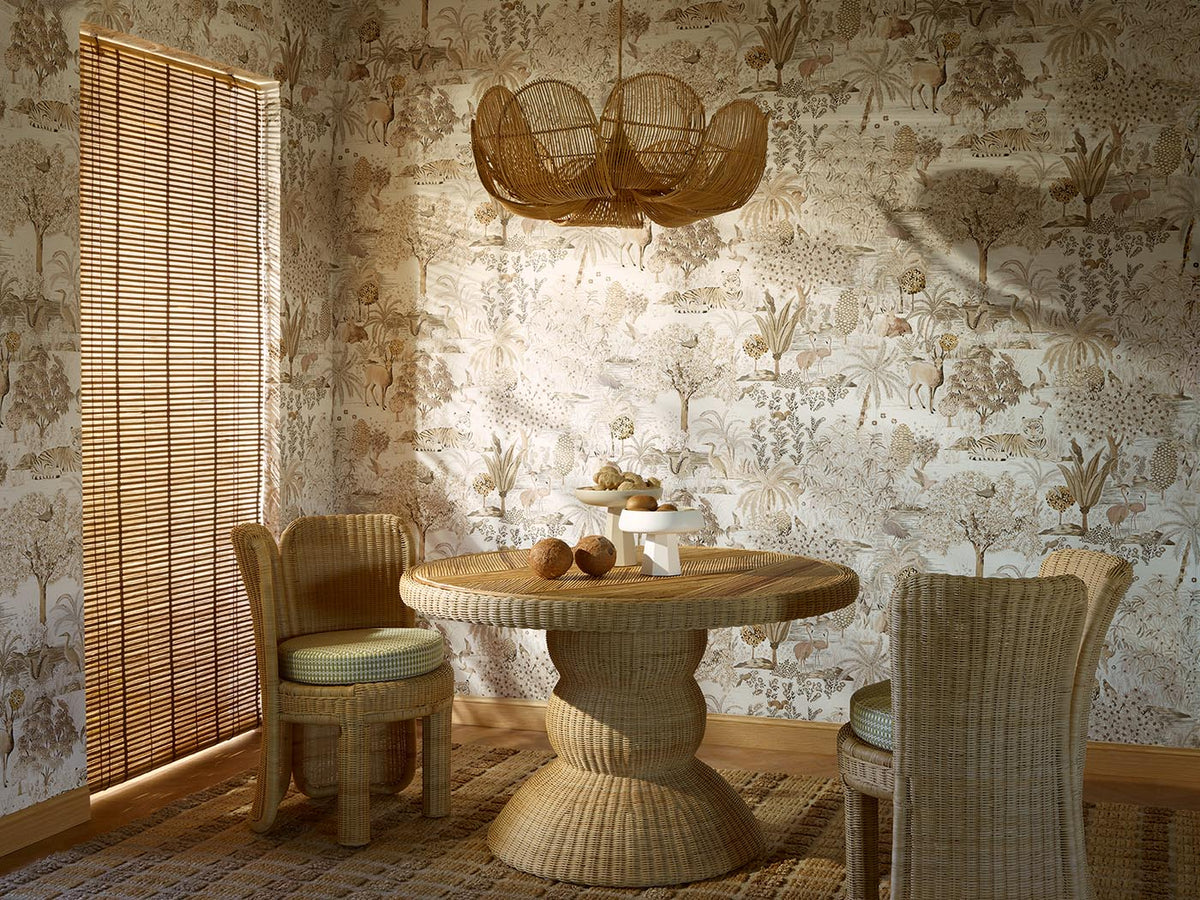 Le Jardin du Palais Wallpaper by Pierre Frey shown in a room setting (view 1)