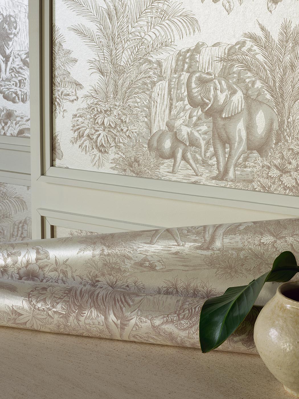 Le Repos du Toucan Wallpaper by Pierre Frey shown in a room setting (view 2)