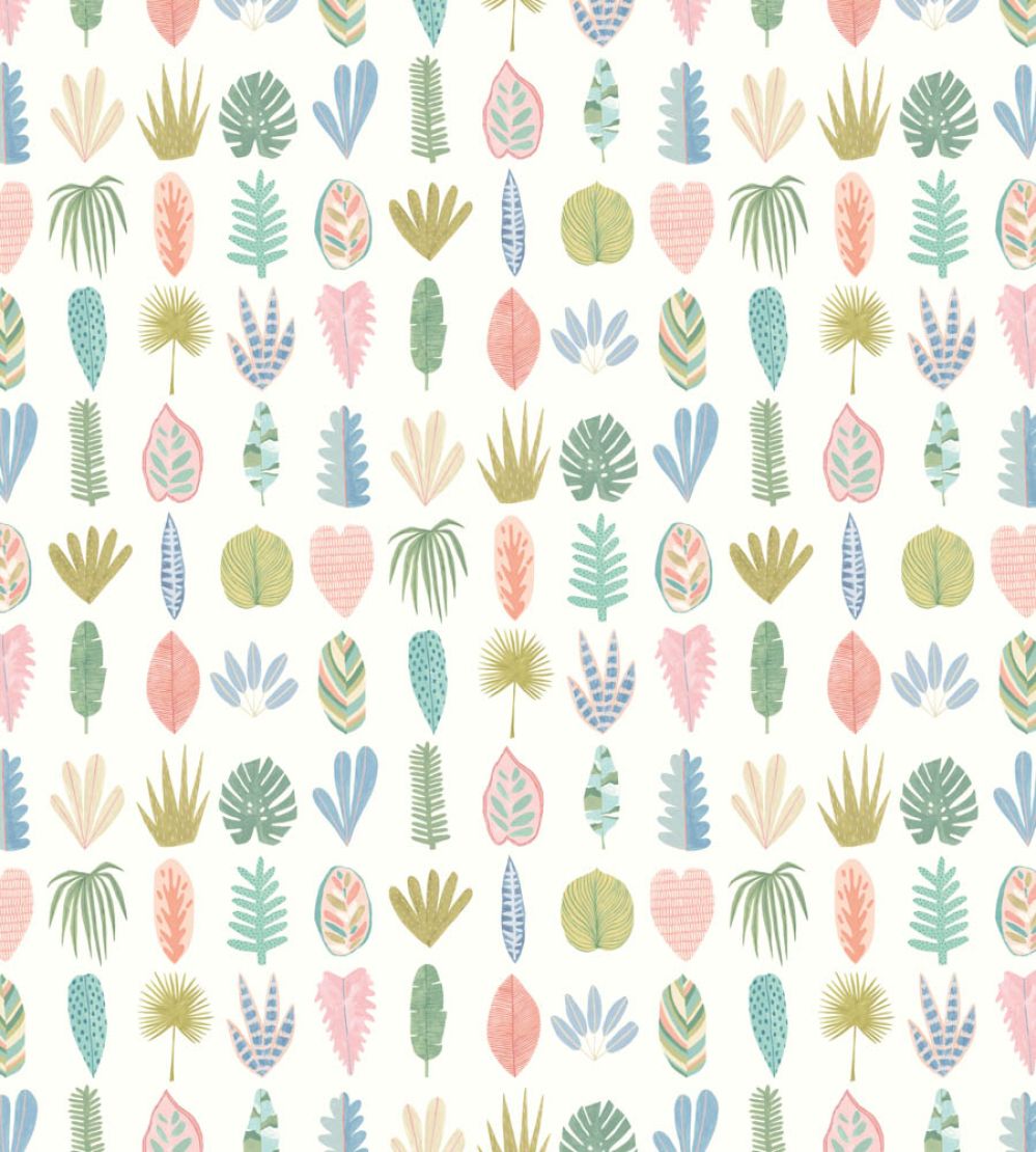 Leaf Boogie Wallpaper by Ohpopsi Pastel