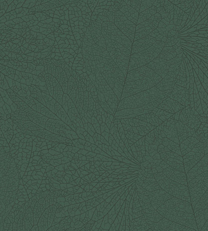 Leaf Vein Wallpaper by Eijffinger Dark Green