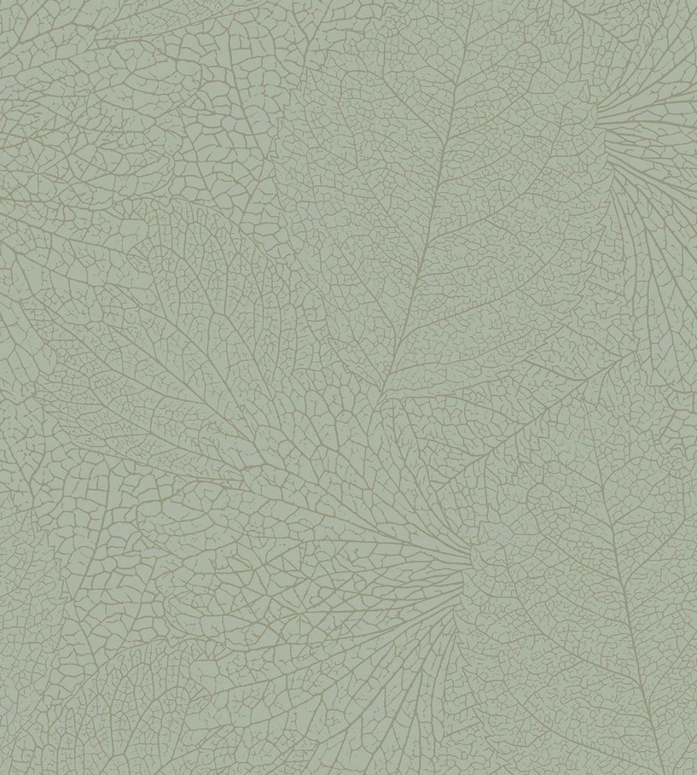 Leaf Vein Wallpaper by Eijffinger Green