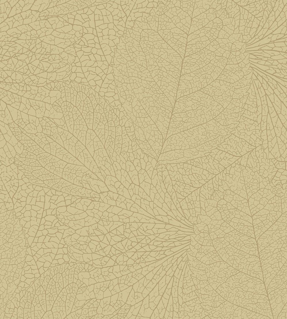 Leaf Vein Wallpaper by Eijffinger Yellow/Ochre