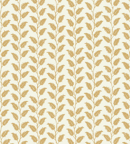Leaf Wiggle Wallpaper by Josephine Munsey Smith Yellow/Skirting White