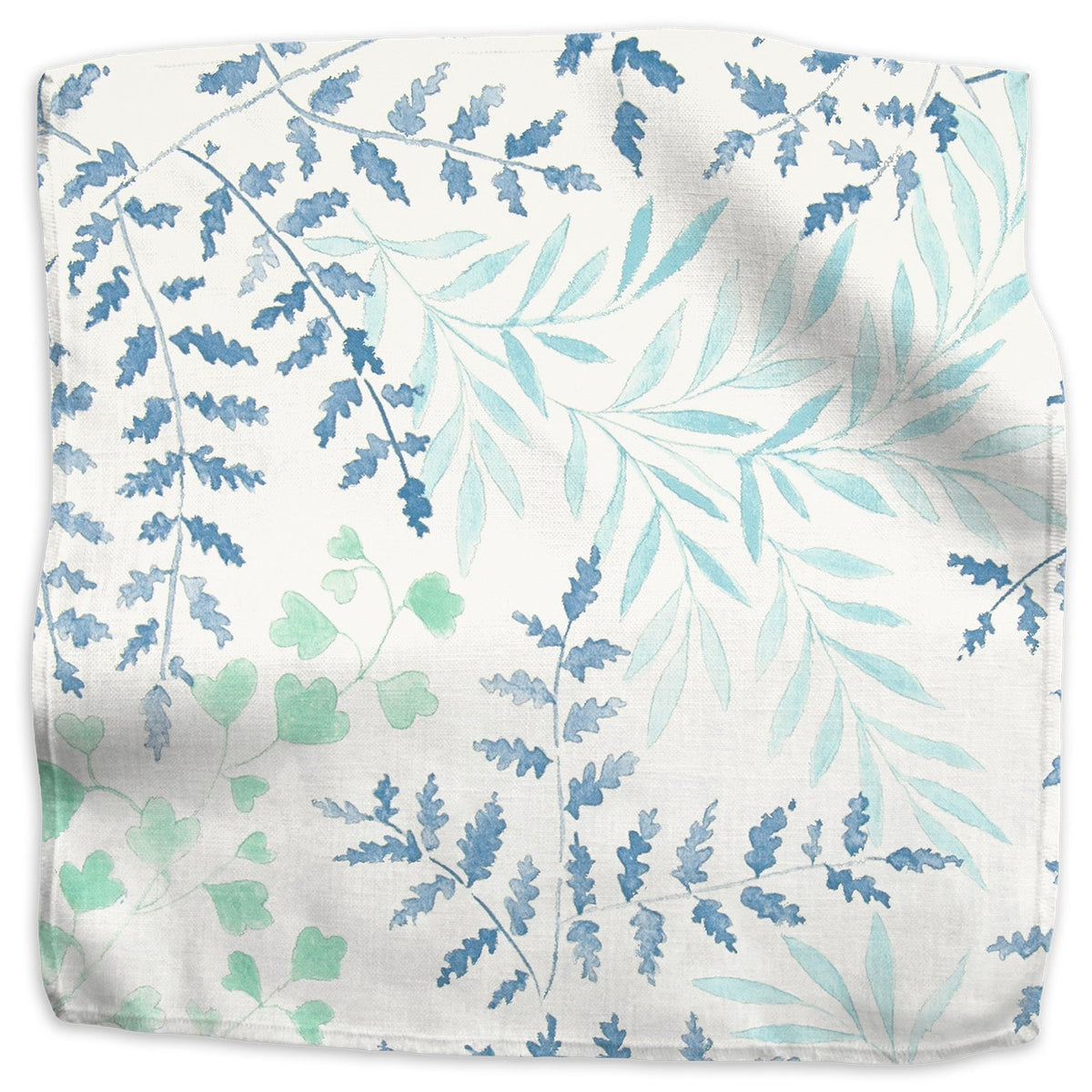 Leaves Fabric by Kathryn M. Ireland in Blue/Green