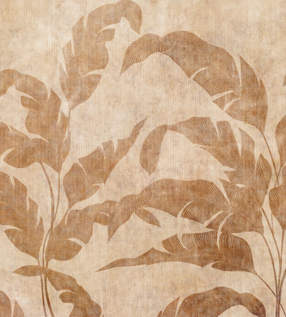 Leaves Shadow Mural by Coordonne Camel