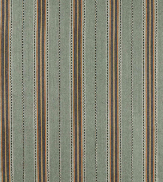 Lechlade Stripe Fabric by Morris & Co Bayleaf/Ochre