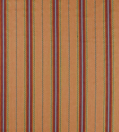 Lechlade Stripe Fabric by Morris & Co Mulberry/Apricot