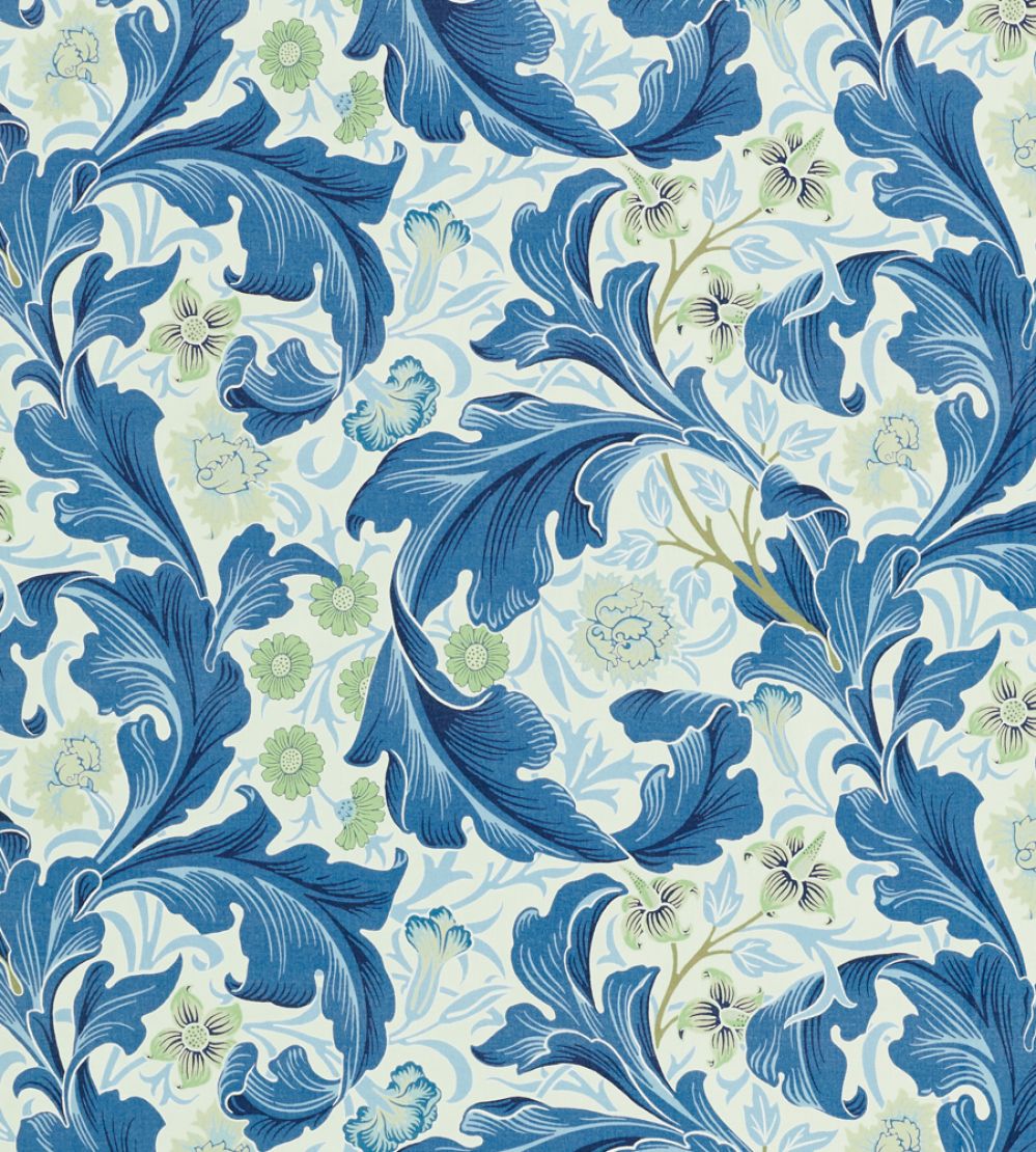 Leicester Fabric by Morris & Co Paradise Blue