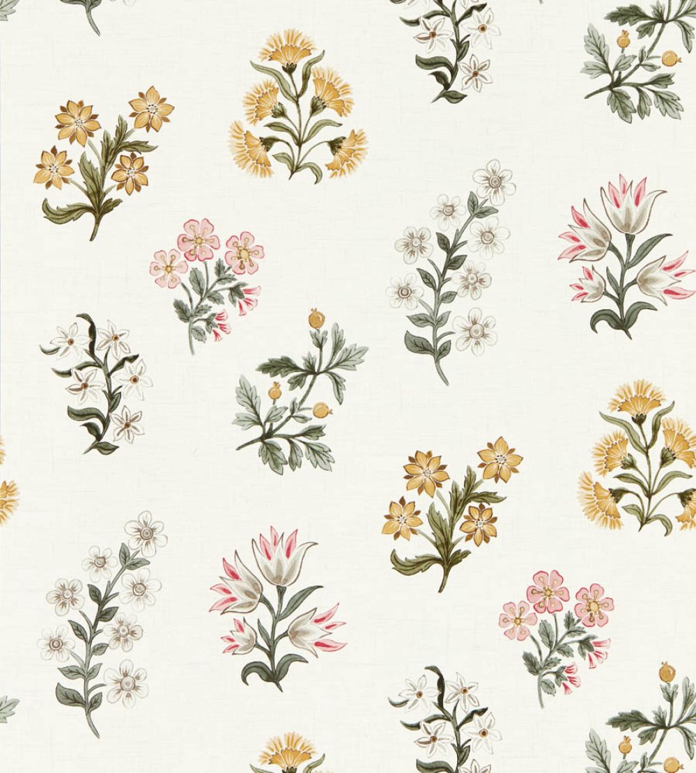 Leiden Wallpaper by Clarke & Clarke Blush/Ochre