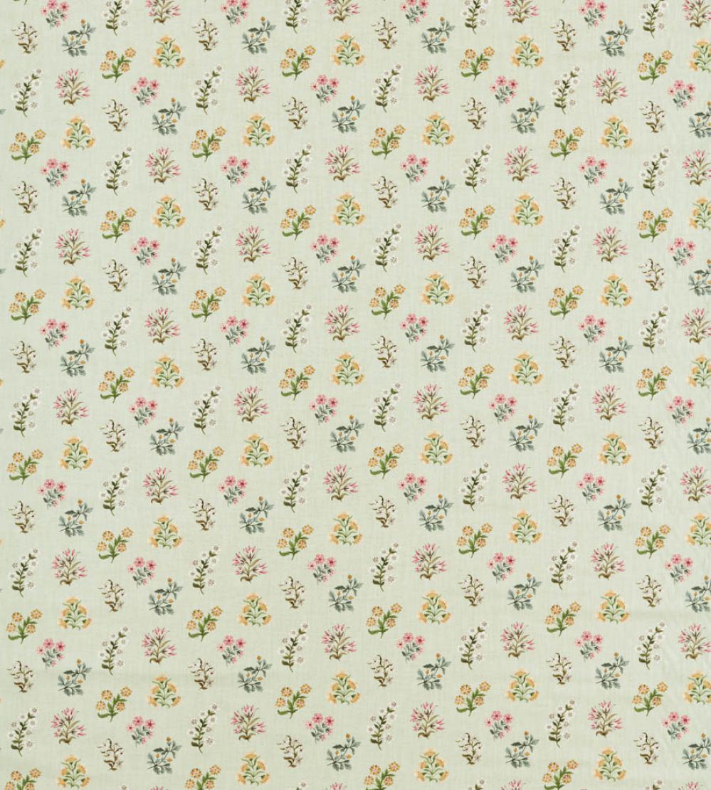 Leiden Fabric by Clarke & Clarke Blush/Sage