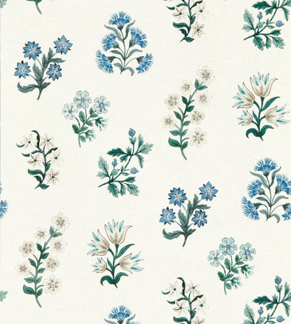 Leiden Wallpaper by Clarke & Clarke Denim