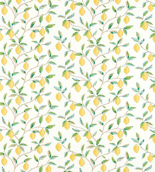 Lemon Tree Fabric by Morris & Co Lemon / Bayleaf
