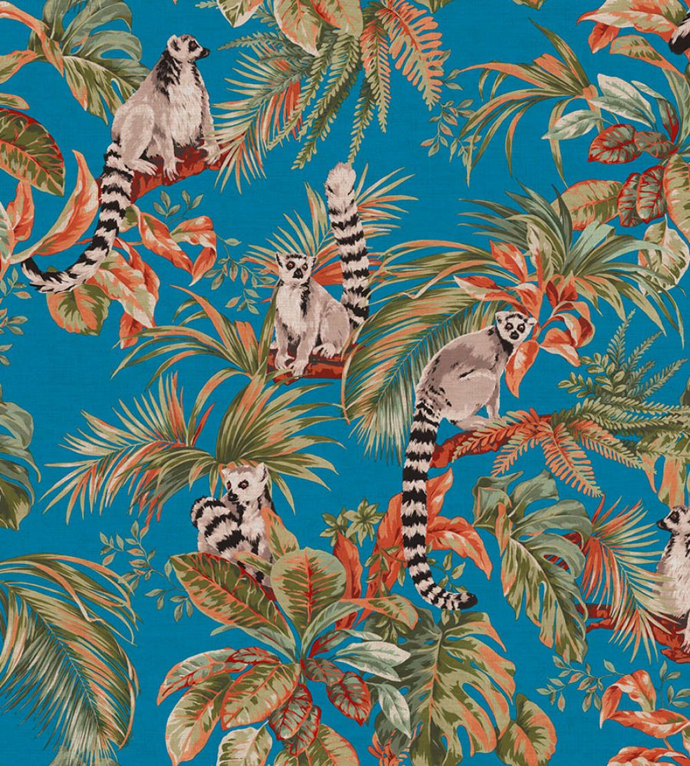 Lemuri Wallpaper by Jannelli&Volpi Blue
