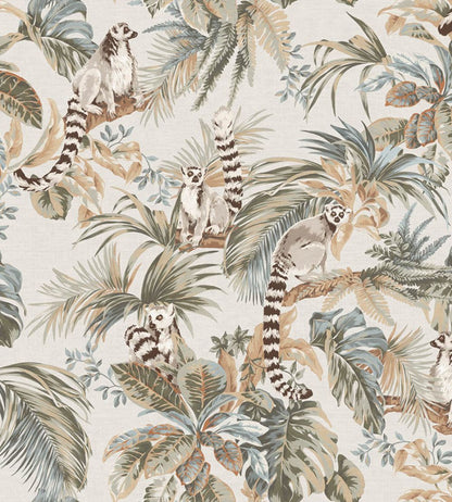 Lemuri Wallpaper by Jannelli&Volpi Brown