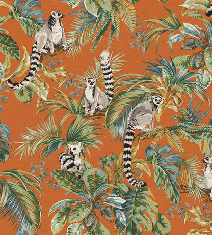 Lemuri Wallpaper by Jannelli&Volpi Orange