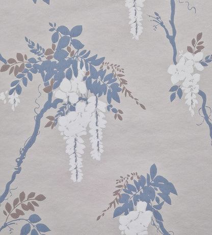Leonora Wallpaper by 1838 Wallcoverings Denim
