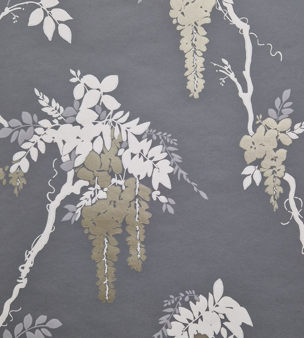 Leonora Wallpaper by 1838 Wallcoverings Grey