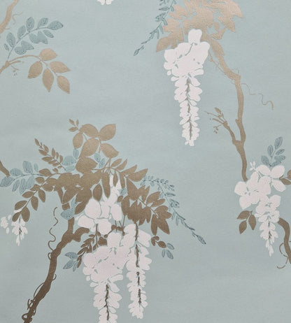 Leonora Wallpaper by 1838 Wallcoverings Teal
