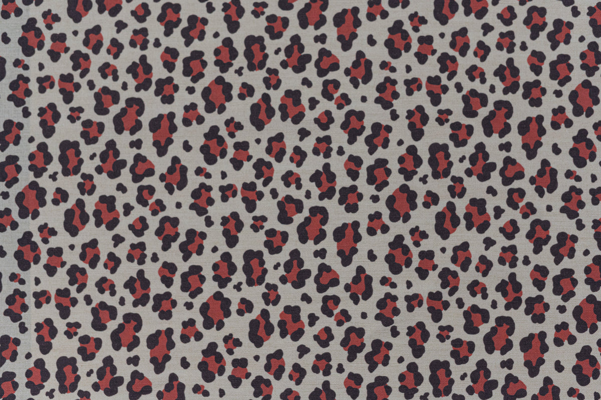 Leopard Spot Fabric by Titley & Marr in Teak & Terracotta