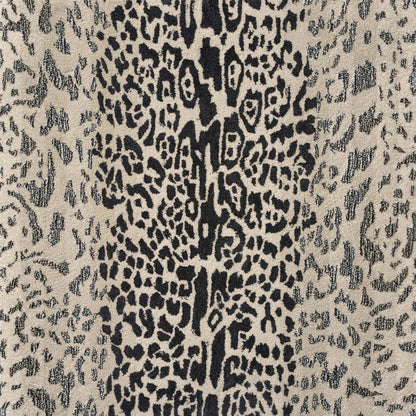 Leopard Rug by Le Manach in Noir/Blanc (LT105003)