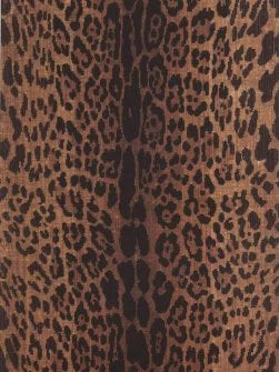 Leopard Velours Fabric by Le Manach in Original (L3352001)