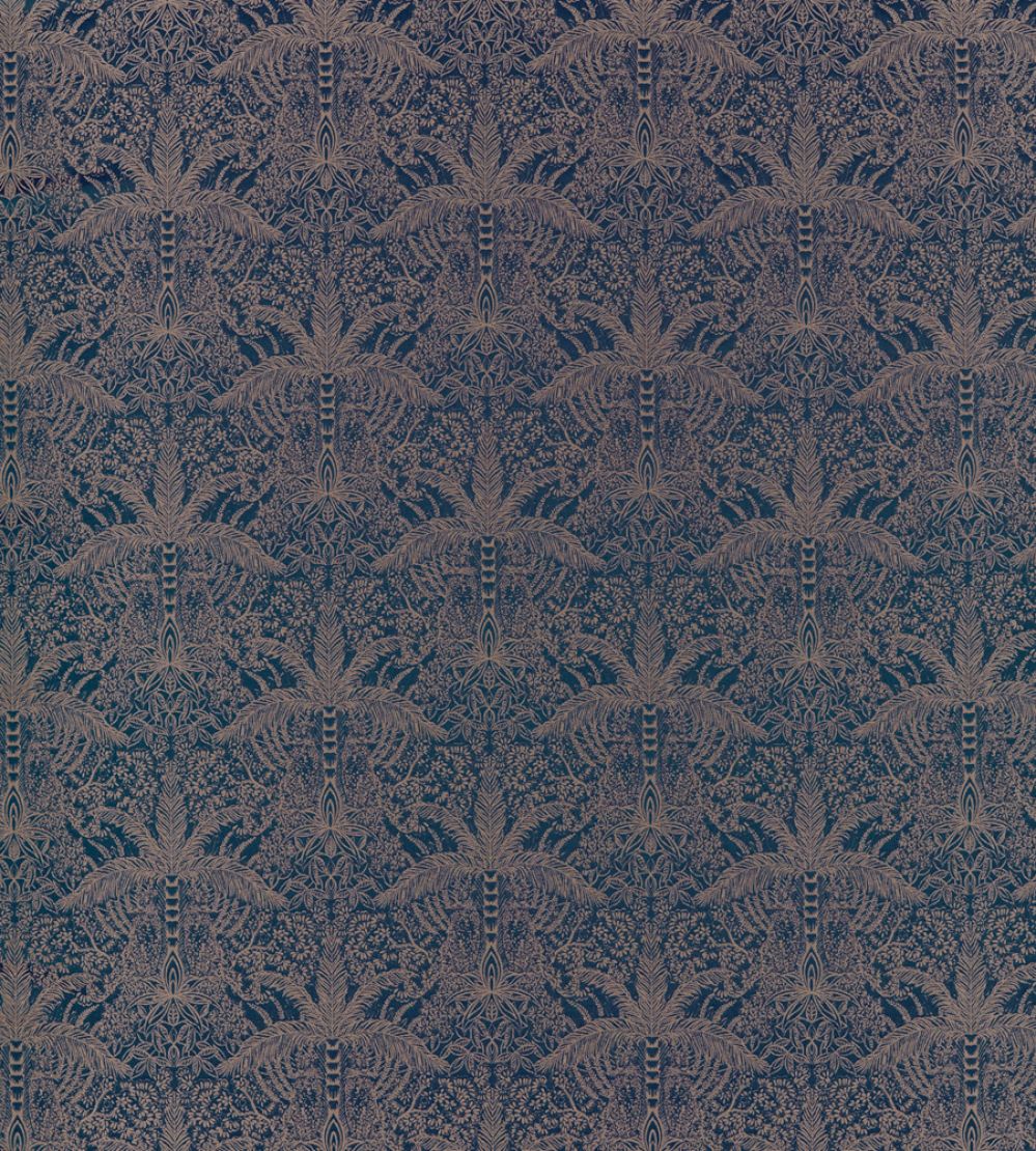 Leopardo Fabric by Clarke & Clarke Midnight/Copper