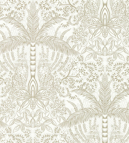 Leopardo Wallpaper by Clarke & Clarke Gold/Ivory