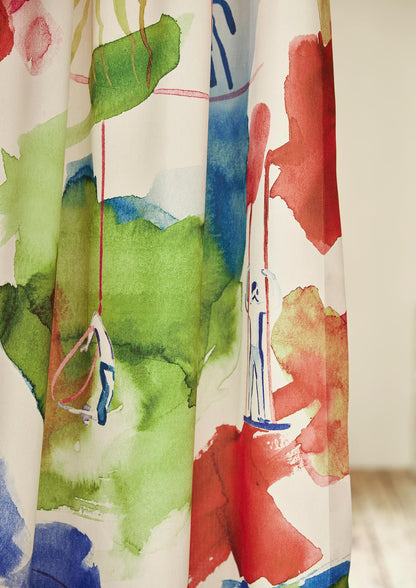 Les Acrobates Fabric by Pierre Frey shown in a room setting (view 2)