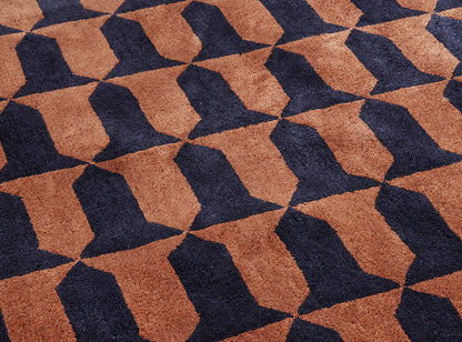 Les Blasons Tuft Main Rug by Le Manach shown in a room setting (view 1)