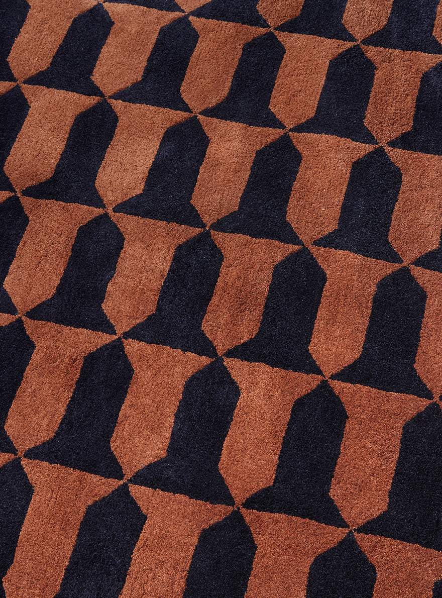Les Blasons Tuft Main Rug by Le Manach shown in a room setting (view 2)